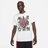 Jordan Aj5 '85 Men's Graphic Short-sleeve T-shirt In White