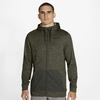 Nike Therma Men's Full-zip Training Hoodie In Sequoia/rough Green/heather/black