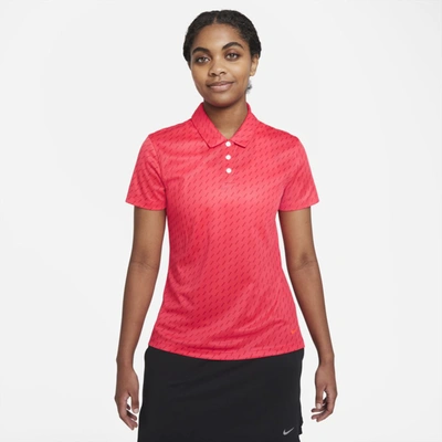 Nike Dri-fit Victory Women's Golf Polo In Fusion Red/ Bright Crimson