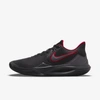 Nike Precision 5 Basketball Shoes In Anthracite,gym Red,black,metallic Dark Grey
