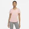 Nike Dri-fit One Luxe Women's Standard Fit Short-sleeve Top In Pink Glaze