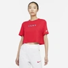 Nike Women's Red Us Soccer Voice Crop Top