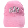 BALENCIAGA PINK EMBROIDERED GAY CAP,670810/410B2/5900