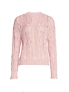 Sablyn Mitzy Open-knit Pullover In Blushing