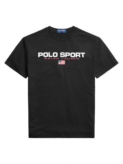 Polo Ralph Lauren Logo-print Cotton T-shirt In Polo Black