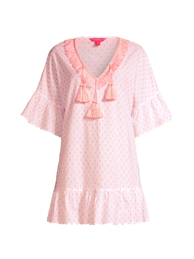 Lilly Pulitzer Kipper Cover-up Minidress In Pink