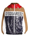 Dsquared2 Dsquared Men Technical Fabric Bomber In Navy Blue