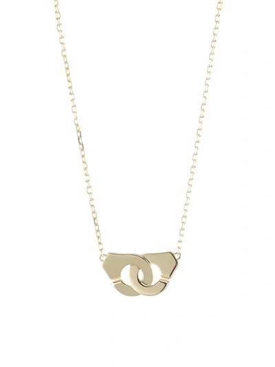 Dinh Van Menottes  R8 18k Yellow Gold Handcuff Chain Necklace