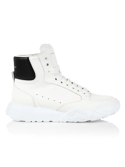 Alexander Mcqueen Oversize High Top Sneaker In White Black