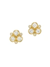 TEMPLE ST CLAIR WOMEN'S 18K YELLOW GOLD & DIAMOND CLUSTER STUD EARRINGS,400094541162