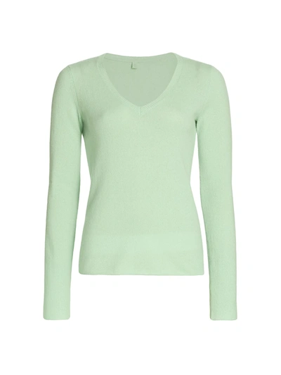 Atm Anthony Thomas Melillo Women's Cashmere V-neck Sweater In Mint