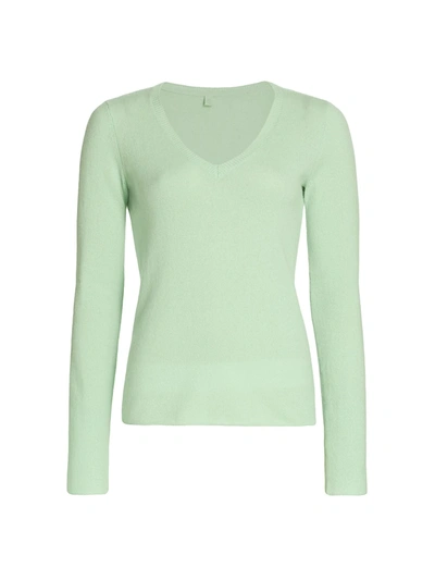 Atm Anthony Thomas Melillo Women's Cashmere V-neck Jumper In Mint