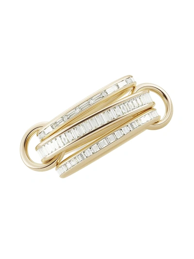 Spinelli Kilcollin Women's Manava 18k Yellow Gold & Diamond 3-link Ring