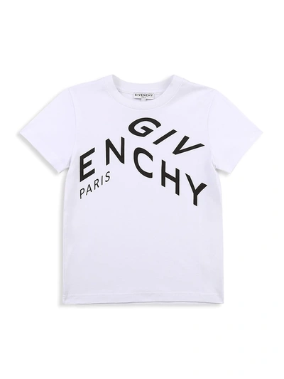 Givenchy Kids' Refracted Logo印花t恤 In White