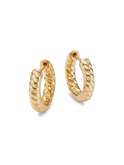 Anita Ko Zoe 18k Yellow Gold Huggie Hoop Earrings