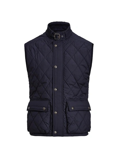 Polo Ralph Lauren Leyland Quilted Vest In Classic Chairman Navy