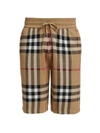 Burberry Weaver Silk-blend Check Shorts In Archive Beige