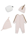 BURBERRY BABY GIRL'S 3-PIECE VINTAGE CHECK GIFT SET,400014271400