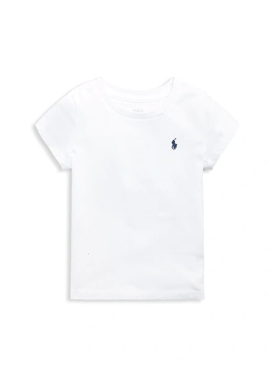 Polo Ralph Lauren Kids' Little Girl's & Girl's Signature Cotton Polo Tee In White