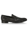 Saks Fifth Avenue Collection Camouflage Velvet Loafers In Black