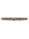 Fendi Leather Belt In Black