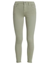 Jonathan Simkhai Standard Costa Mid-rise Cropped Skinny Jeans In Eucalyptus