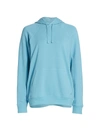 Atm Anthony Thomas Melillo Cotton Pullover Hoodie In Ocean Blue
