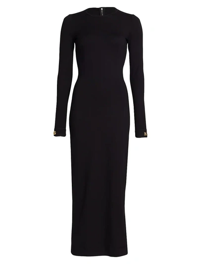 Dolce & Gabbana Collection W Bodycon Midi-dress In Nero