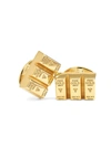 JAN LESLIE MEN'S 24K GOLD VERMEIL VERMEIL GOLD BULLION CUFFLINKS,400014523787