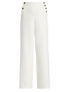ALICE AND OLIVIA RAY HIGH-WAISTED BUTTON PANTS,400014642848