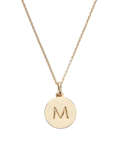 Kate Spade Gold-plated Initial Pendant Necklace In Initial B