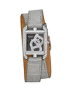 HERM S WOMEN'S CAPE COD 31MM CHAIN D'ANCRE STAINLESS STEEL, DIAMOND & ALLIGATOR DOUBLE-WRAP STRAP WATCH,400014675522