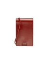 Ashya Leather Bolo Bag In Cherry