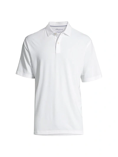 Peter Millar Drirelease Natural Touch Polo Shirt In White