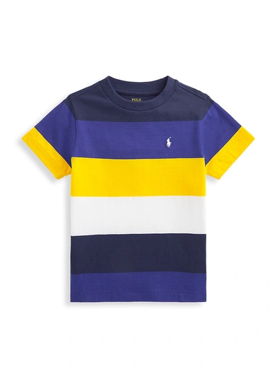 Polo Ralph Lauren Kids' Little Boy's & Boy's Striped Cotton Jersey Tee In Neutral