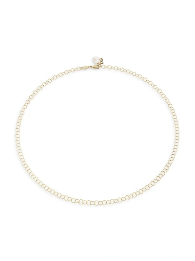 Dolce & Gabbana Women's 18k Gold & Pearl Cable Chain Necklace In Yellow Gold