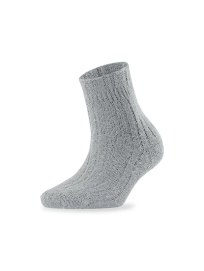 Falke Bedsock Rib Knit Socks In Grey