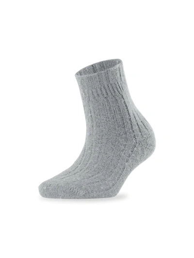 Falke Bedsock Rib Knit Socks In Silver