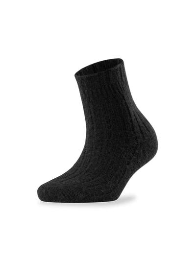 Falke Bedsock Rib Knit Socks In Black