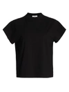 Agolde Anika Cap Sleeve Tee In Black