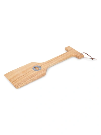 Picnic Time Hardwood Bbq Grill Scraper & Bottle Opener In Parawood