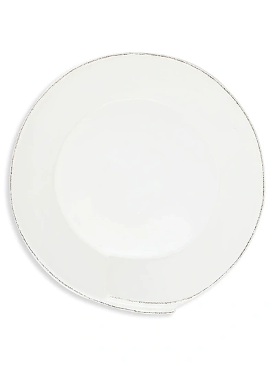 Vietri Lastra White Medium Shallow Serving Bowl