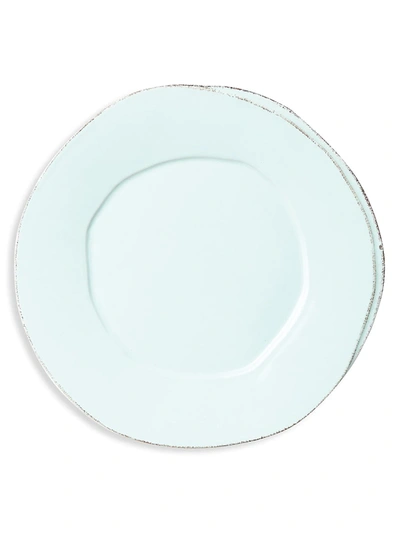 Vietri Lastra European Dinner Plate In Aqua