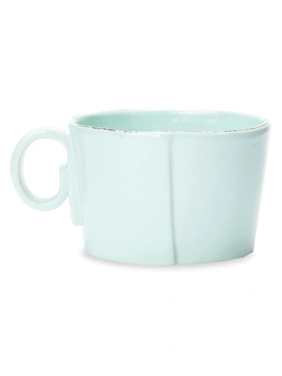 Vietri Lastra Collection Jumbo Cup In White