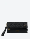 LOVE MOSCHINO CLUTCH WITH QUILTING