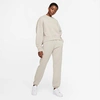 Nike Sportswear Essential Fleece Pants In Cream Ii/white