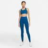 Nike Women's One Luxe Tights In Court Blue/clear
