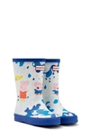 Hunter Unisex Kids First Peppa Pig Muddy Puddles Rain Boots - Walker, Toddler, Little Kid In Dragonfly Blue