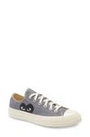 Comme Des Garçons X Converse Gender Inclusive Chuck Taylor® All Star® Hidden Heart Low Top Sneaker In Grey