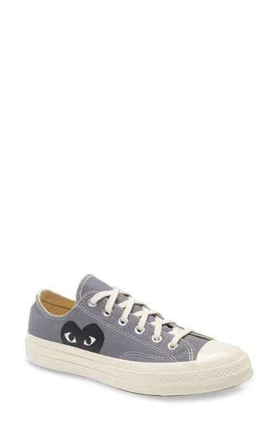 Comme Des Garçons X Converse Gender Inclusive Chuck Taylor® All Star® Hidden Heart Low Top Sneaker In Grey